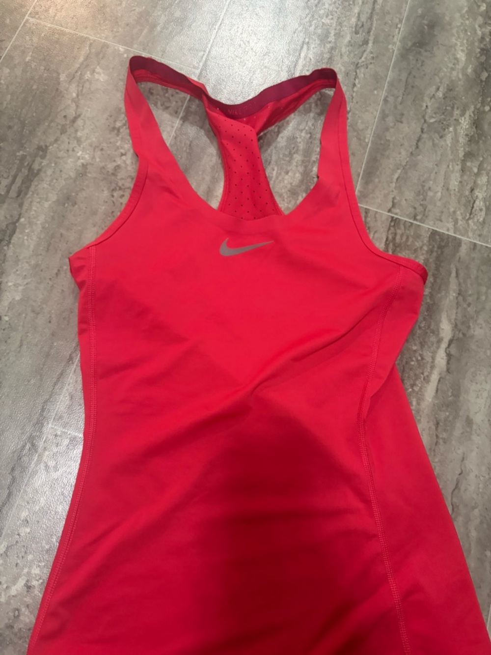 Nike Hot Pink Fitted Dri-FIT Tank Top